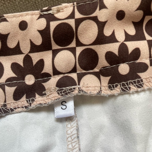 vintage checkered floral pants - Picture 6 of 9